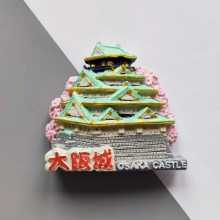 Японський сувенірний магніт на холодильник Замок Осаки